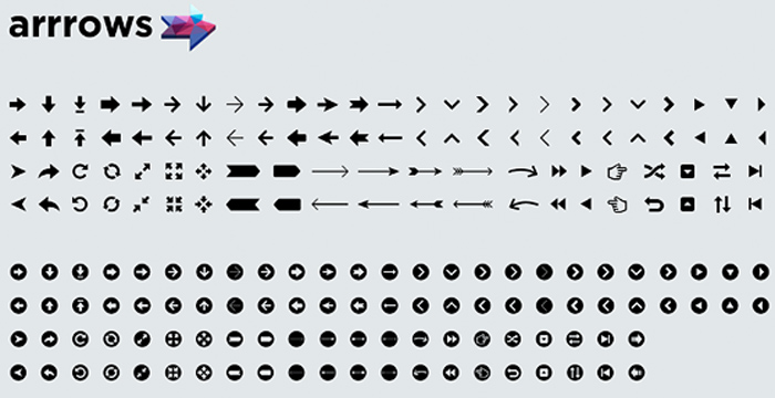 700x360 Introducing Arrrows The Fully Scalable Icon Font For All Of Your