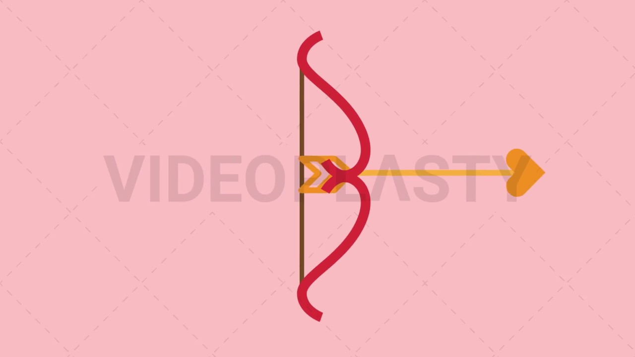 1280x720 Cupid's Bow And Arrow Icon Animation