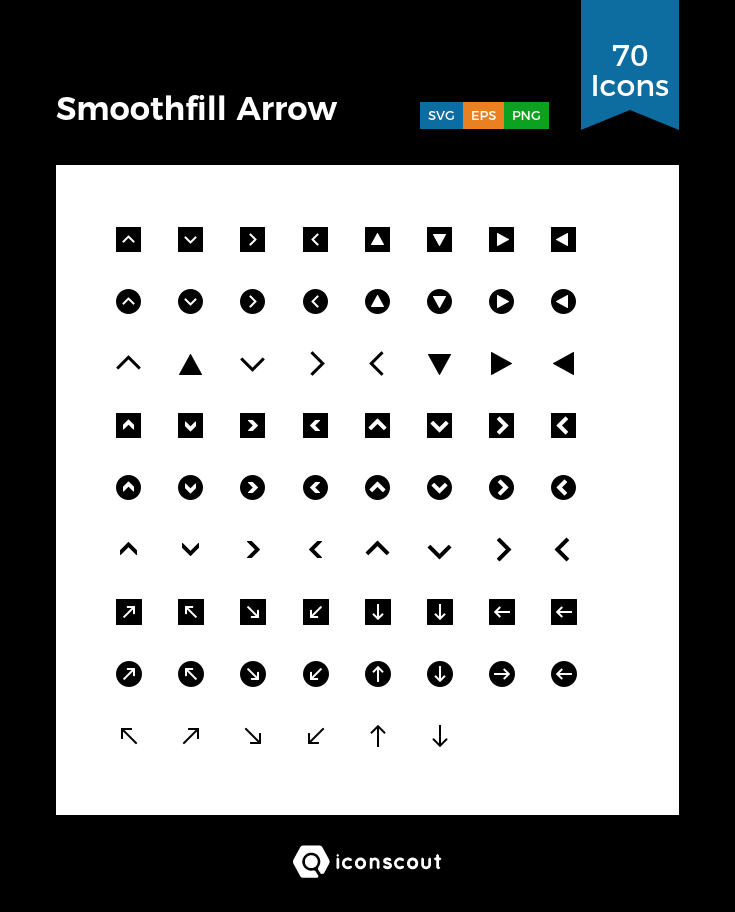 Smoothfill Arrow Icon Pack 735x912 Smoothfill Arrow Icon Pack