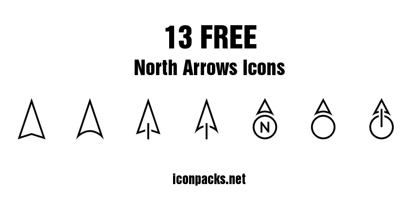 Free North Arrows Icons 860x452 Free North Arrows Icons