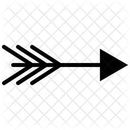 256x256 Tribal Arrow Icon Of Glyph Style