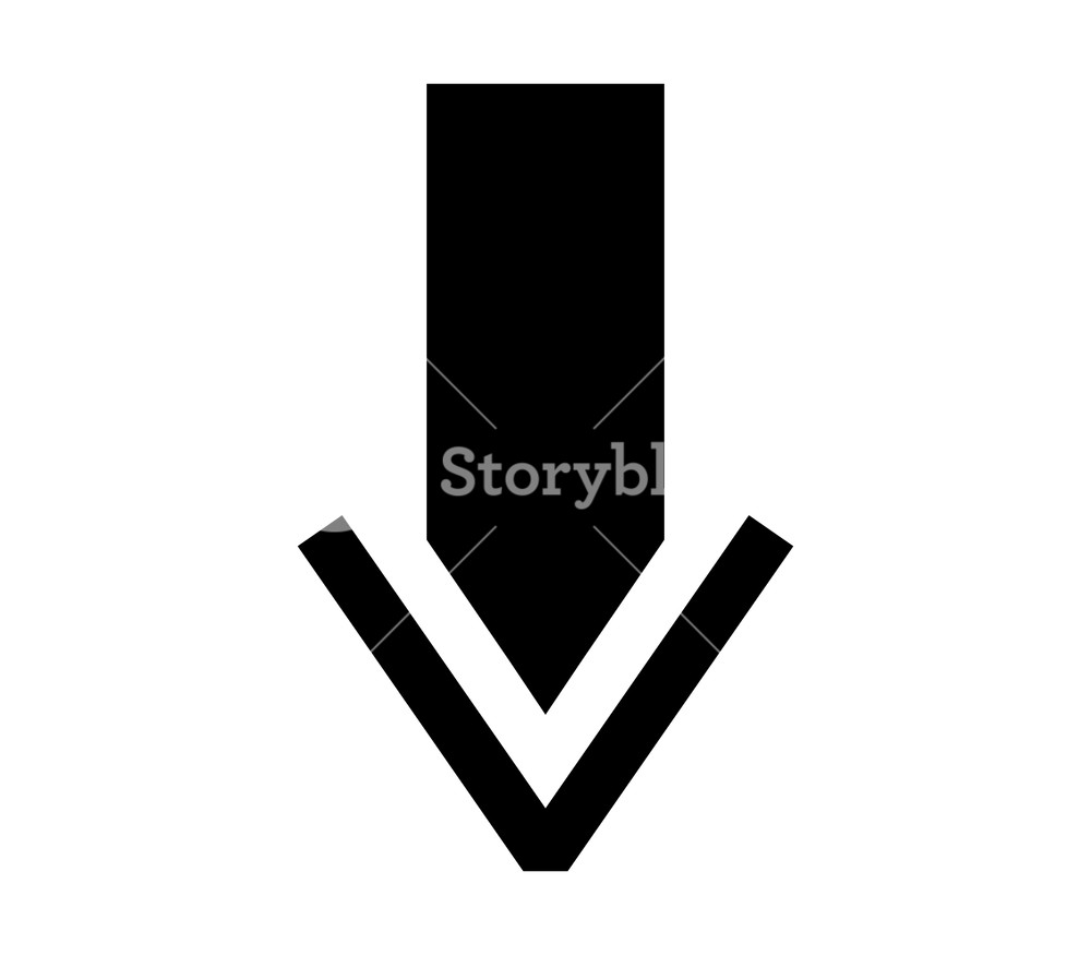 1000x875 Arrow Icon On White Background Royalty Free Stock Image