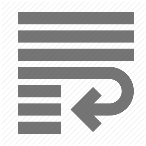 512x512 Arrow, Controls, Document, Settings, Text, Tools, Word, Wrap Icon