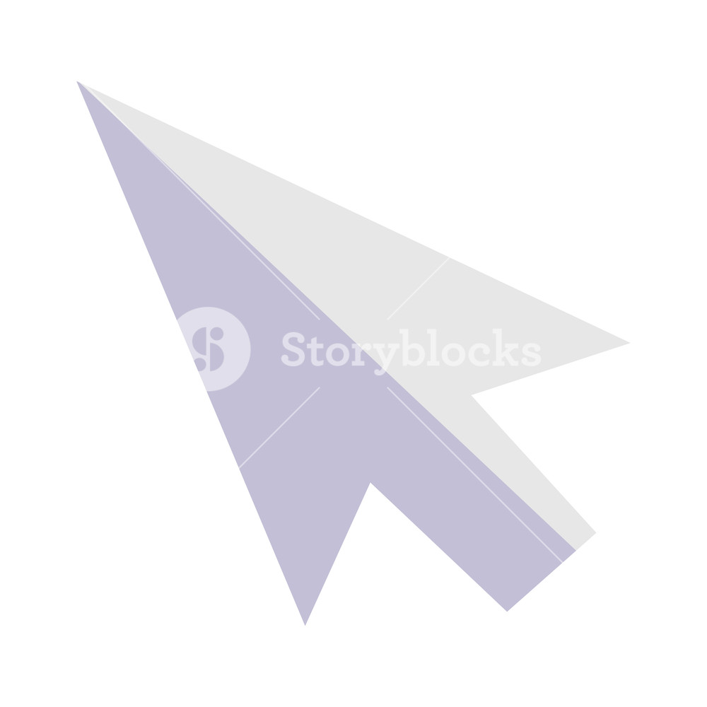 1000x1000 Arrow Mouse Pointer Icon Vector Illustration Design Royalty Free
