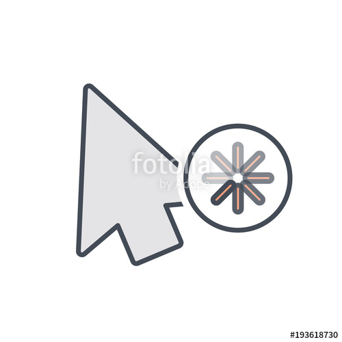 500x500 Arrow Busy Cursor Mouse Pointer Icon Stock Image And Royalty Free