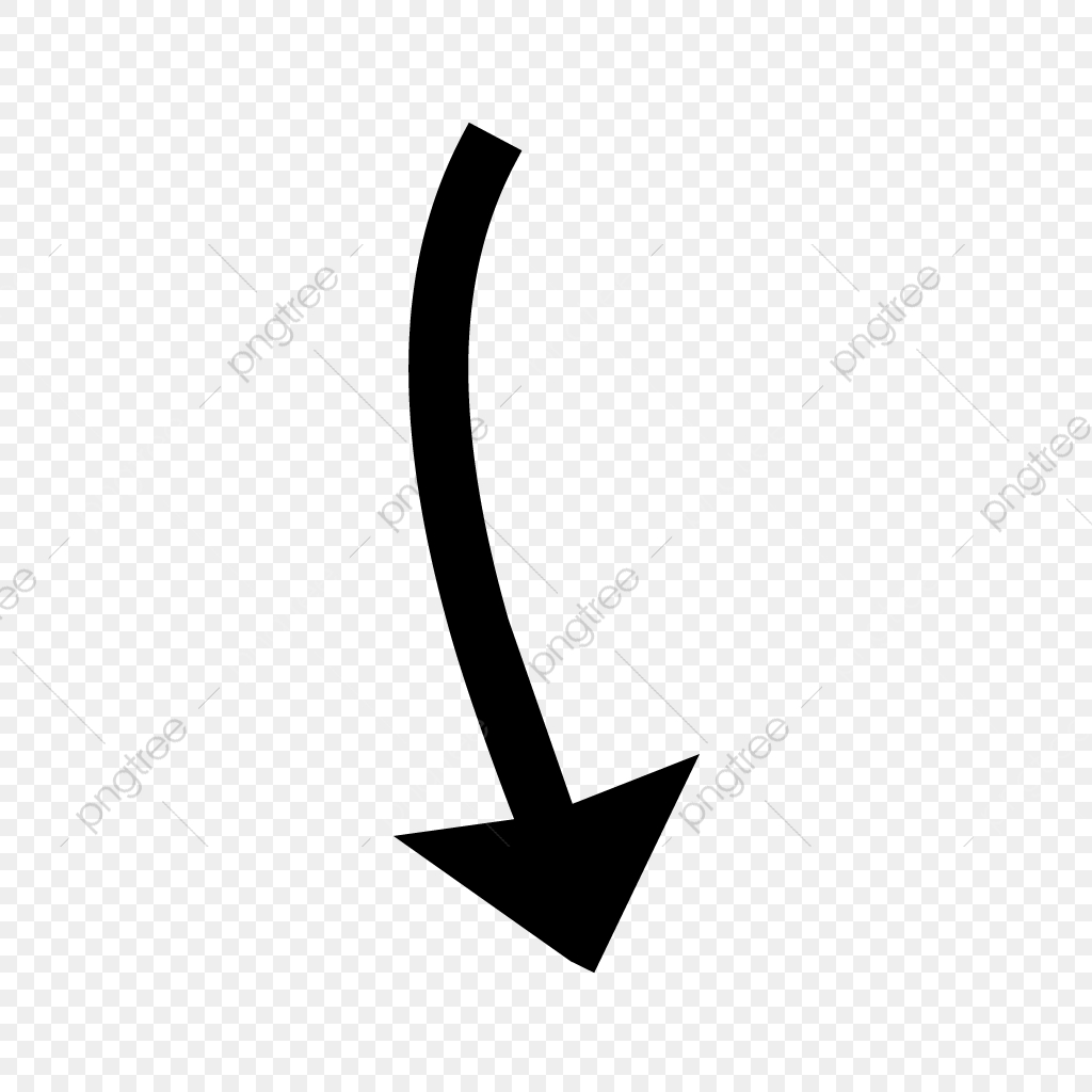 1024x1024 Arrow Pointing Down Glyph Black Icon, Glyph, Icon, Arrow Png