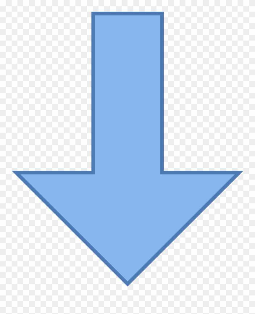 880x1084 Arrow Pointing Group Thick Down Icon Free