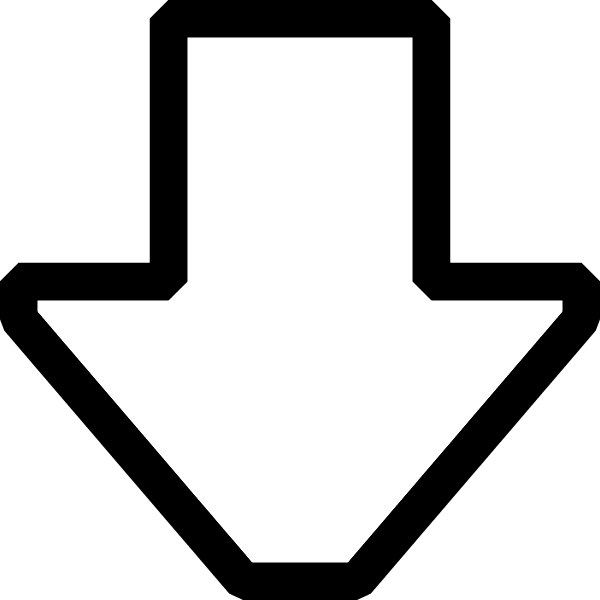 600x600 Clipart Arrow Pointing Down