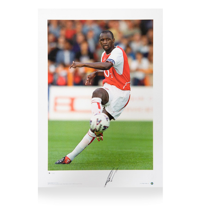 650x665 Patrick Vieira Signed Arsenal Print Arsenal Icon