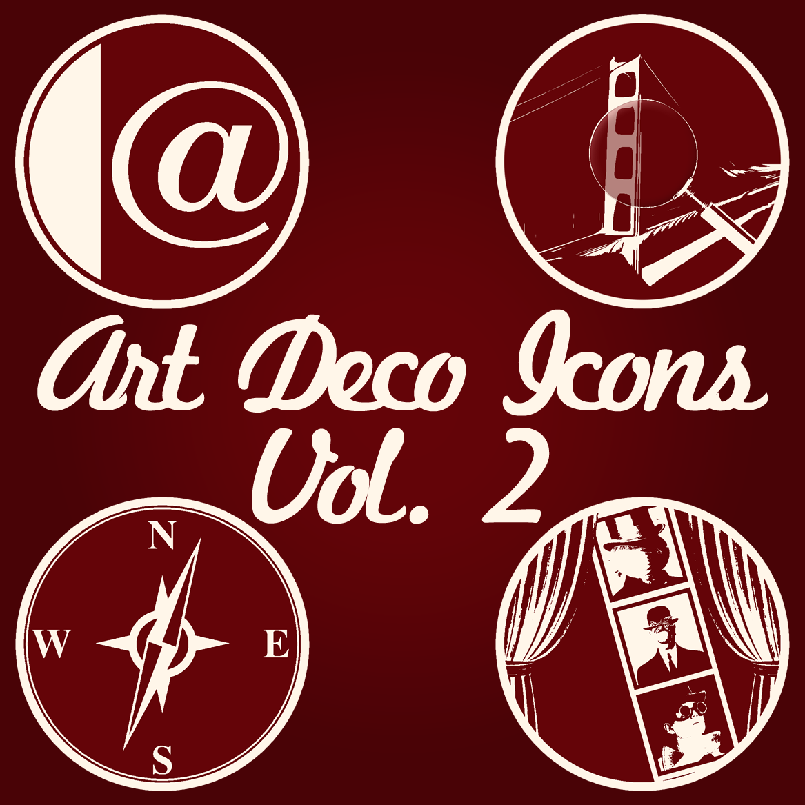 1167x1167 Art Deco Icons, Volume