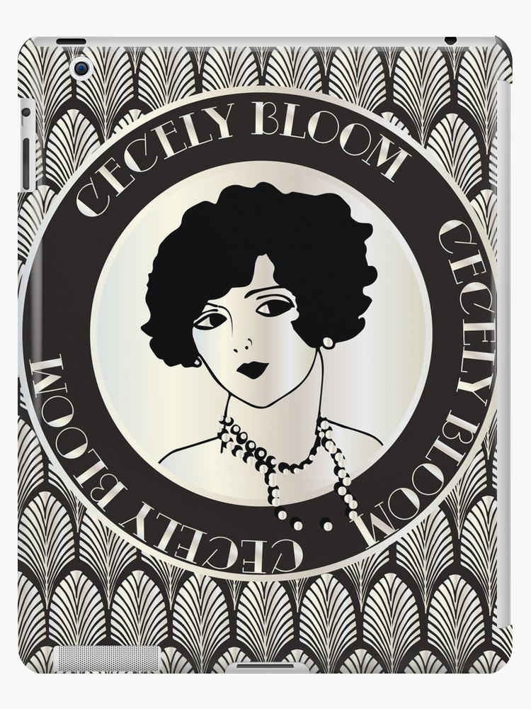 750x1000 Cecely Bloom Art Deco Icon Portrait Ipad Case Skin
