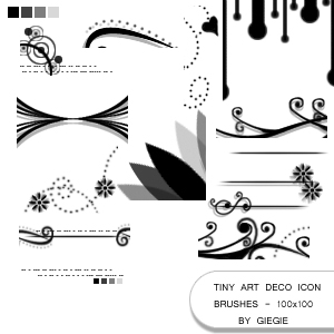 300x300 Tiny Art Deco Icon Brushes