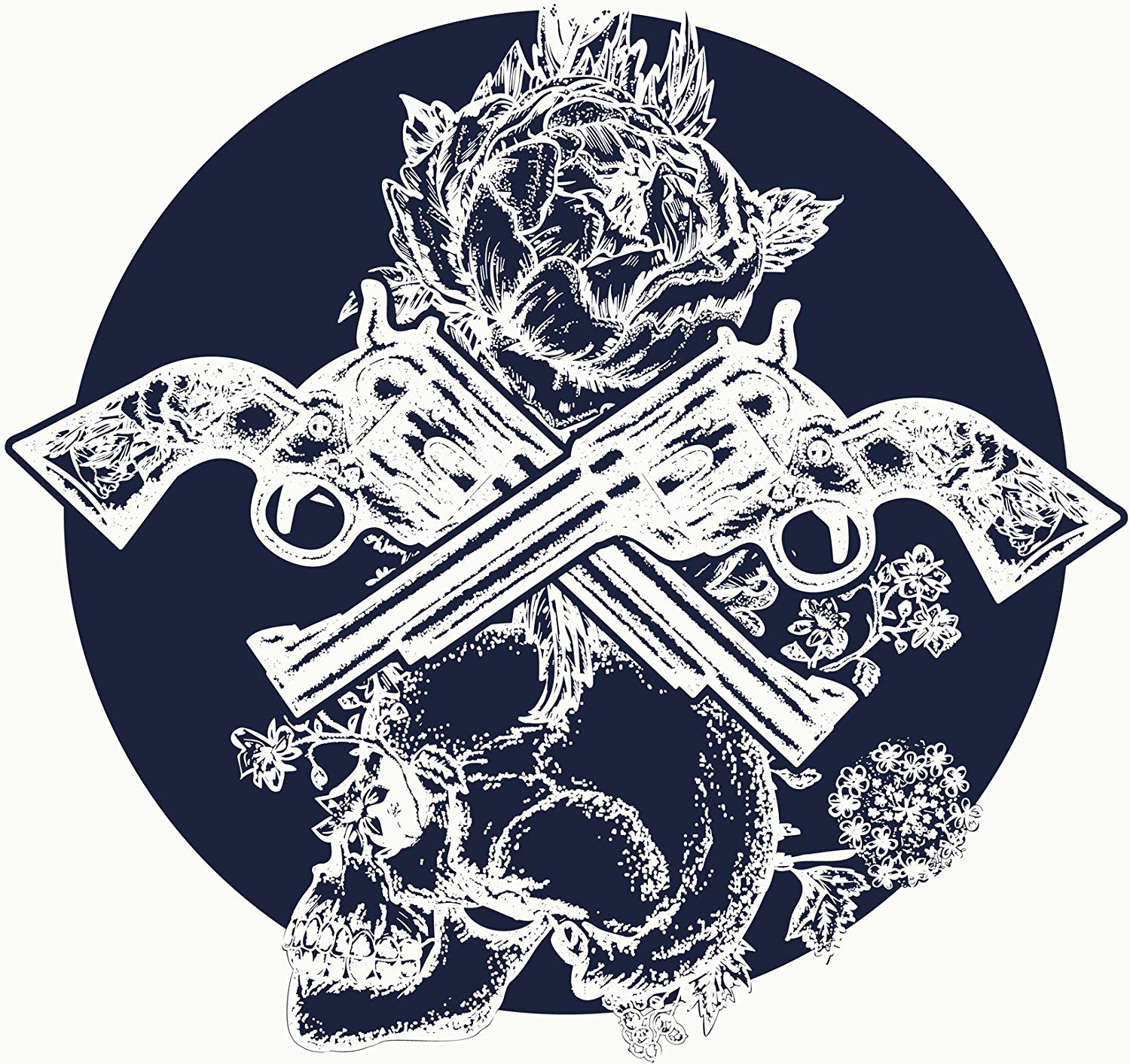 1500x1413 Negative Etch Style Mandala Flower Pattern Elephant