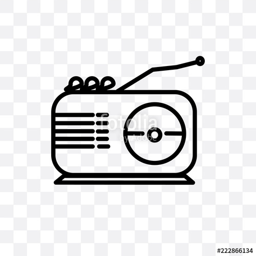 Radio Icon Isolated On Transparent Background Simple And Editable 500x500 Radio Icon Isolated On Transparent Background Simple And Editable