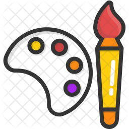 256x256 Art Palette Icon Of Isometric Style