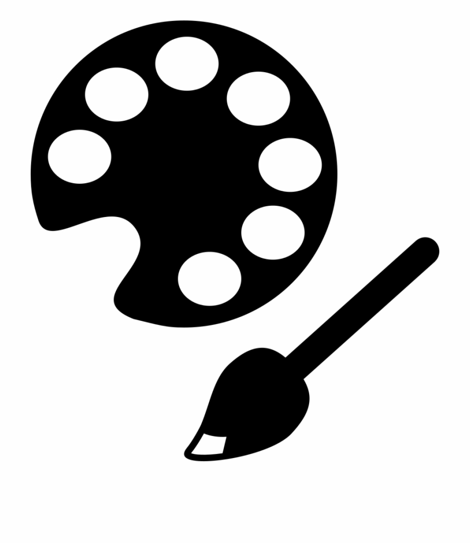 920x1061 Color Palette With Brush For Art Education Comments