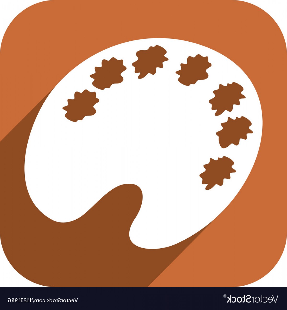 1198x1296 Wooden Art Palette Icon Vector Hoodamathrun