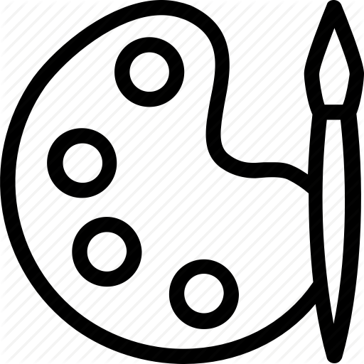 512x512 Art, Artist, Paint Brush, Paint Palette, Painting Icon