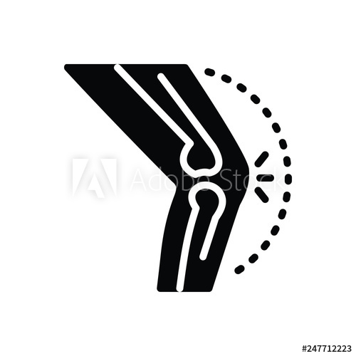 500x500 Black Solid Icon For Arthritis