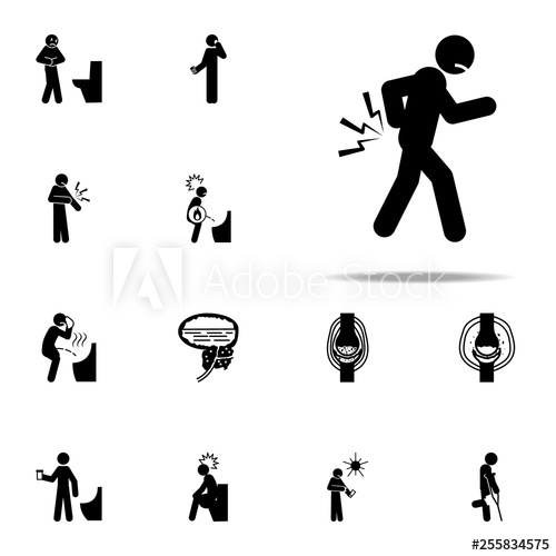 500x500 Back, Arthritis Icon Pain People Icons Universal Set For Web