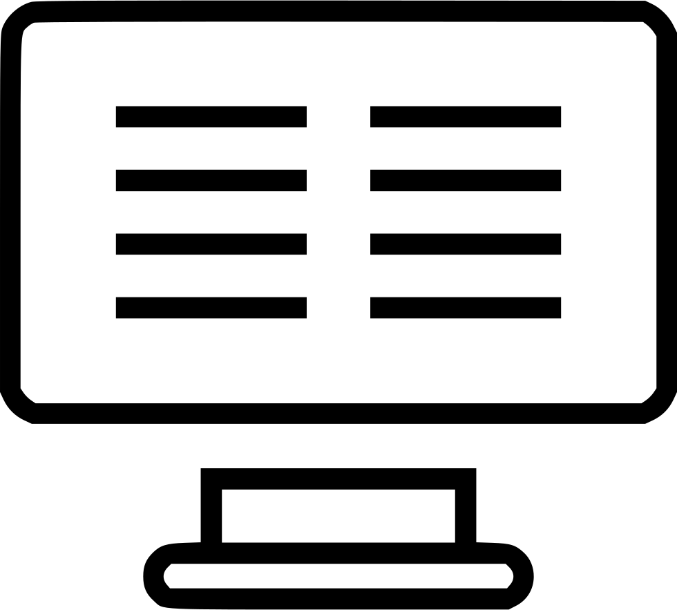 980x882 Paragraph Article News Computer Online Screen Png Icon Free