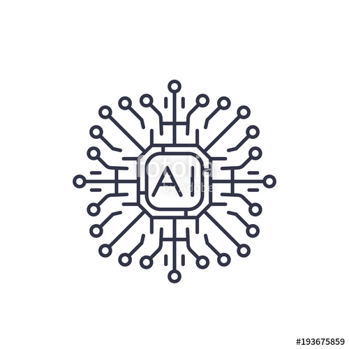 500x500 Artificial Intelligence, Icon Stock Image And Royalty Free