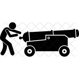 256x256 Artillery Icon Of Glyph Style