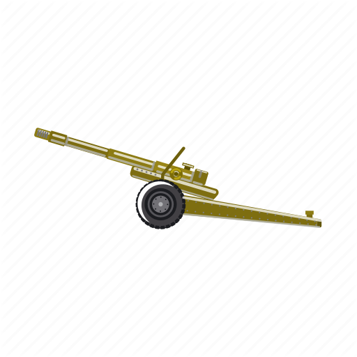 512x512 Army, Artillery, Artillery Cannon, Gun, Military, War, Weapon Icon