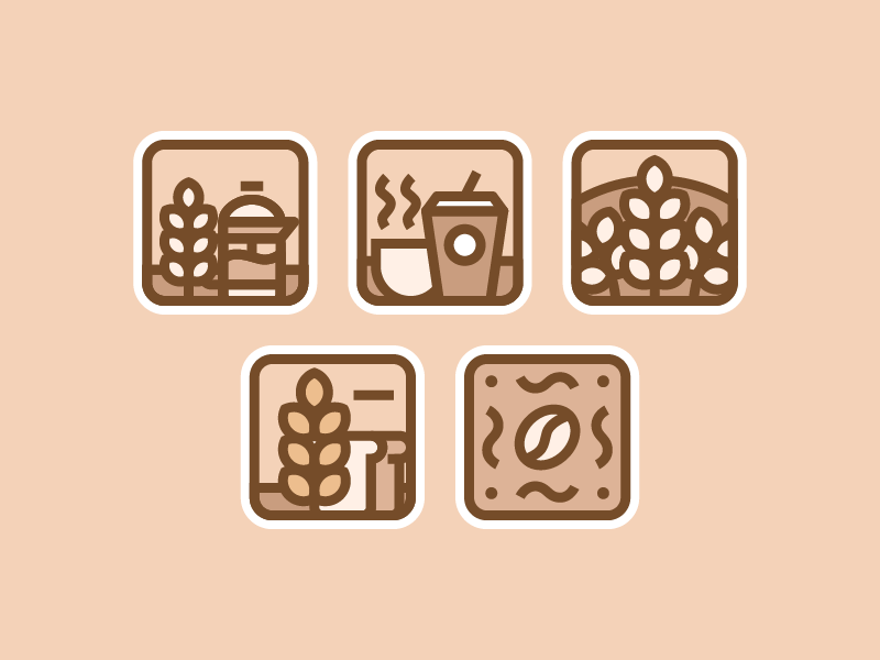 800x600 Coffee Bread Icons