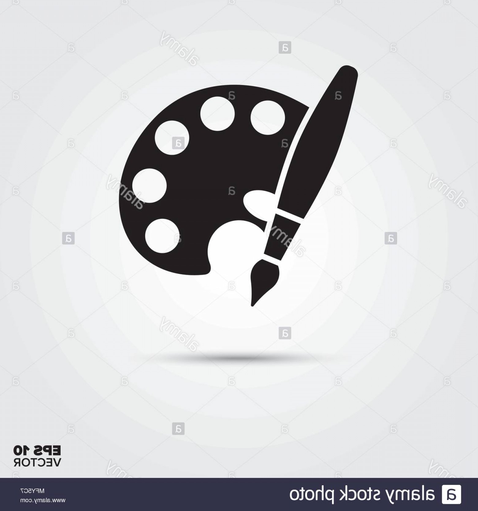 1560x1668 Paint Brush And Palette Icon Art Symbol Vector Image Handandbeak