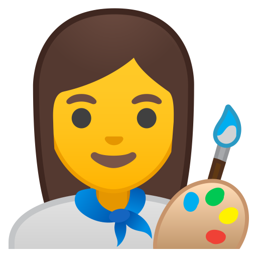 512x512 Woman Artist Icon Noto Emoji People Profession Iconset Google
