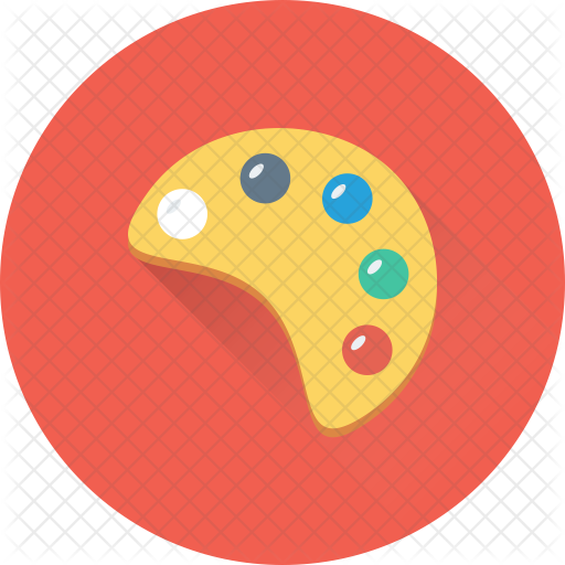 512x512 Color Palette Icon Of Flat Style