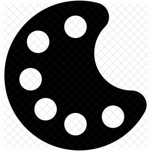 512x512 Paint Palette Icon Of Glyph Style