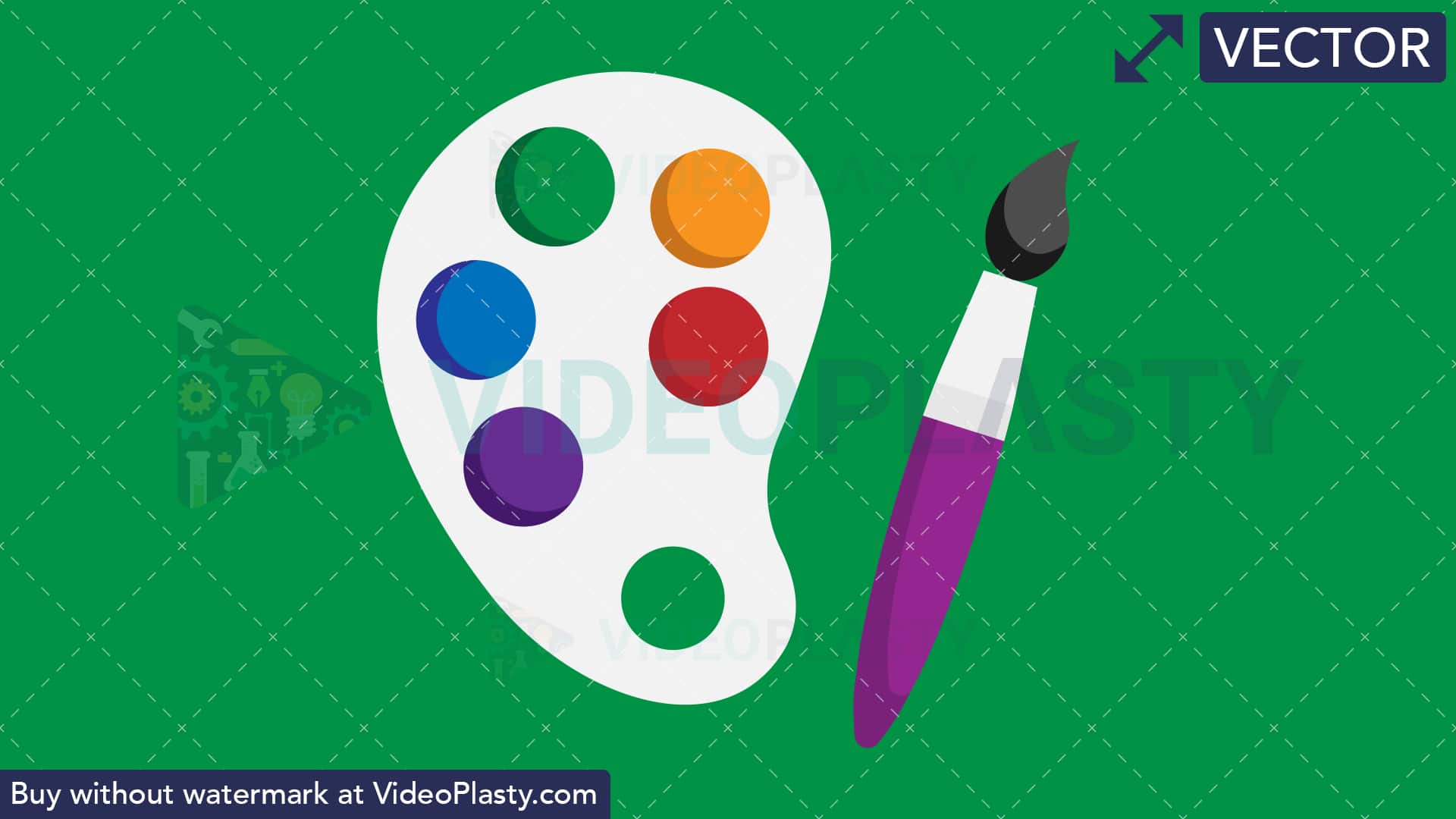 1920x1080 Artist Palette Flat Icon