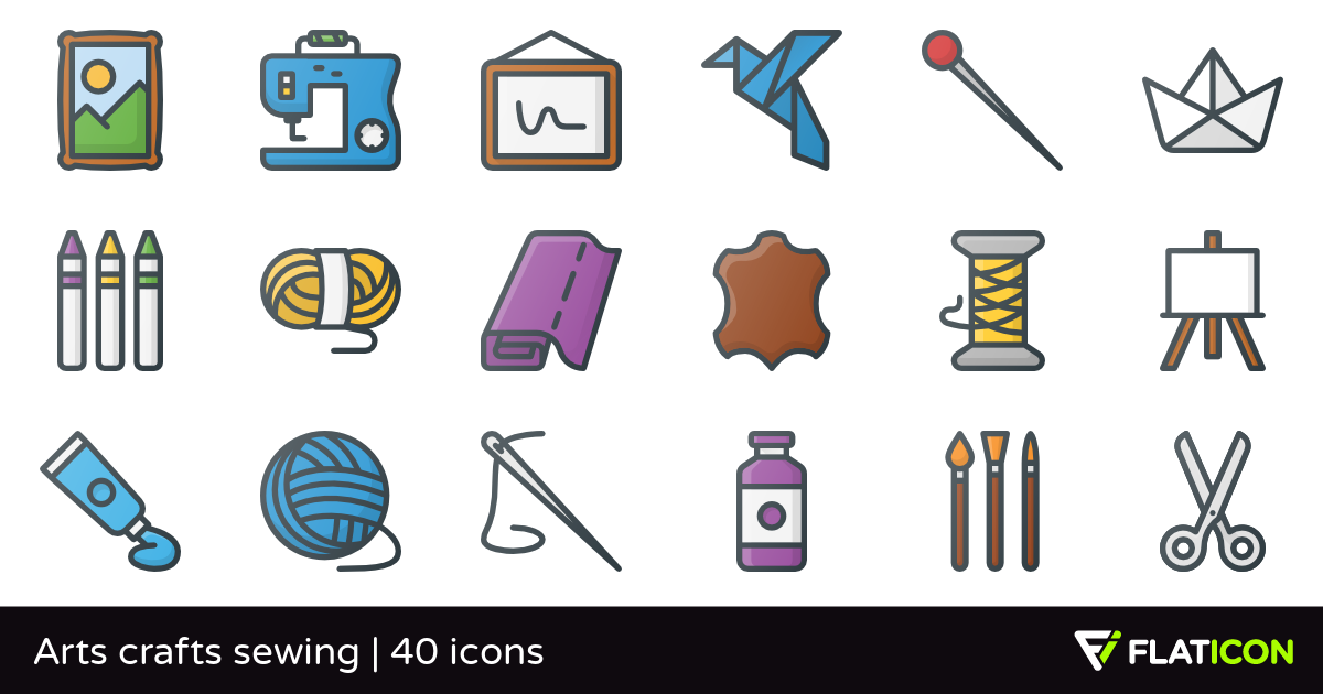 1200x630 Arts Crafts Sewing Free Icons