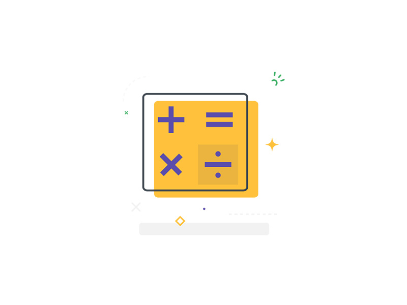 800x600 Math Icon, Vector Illustration