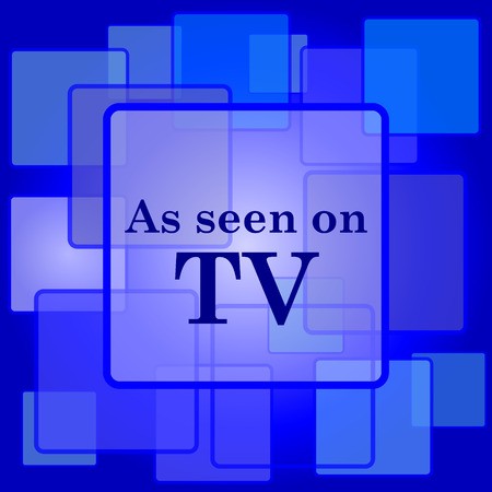450x450 As Seen On Tv Icon Internet Button On Abstract Background