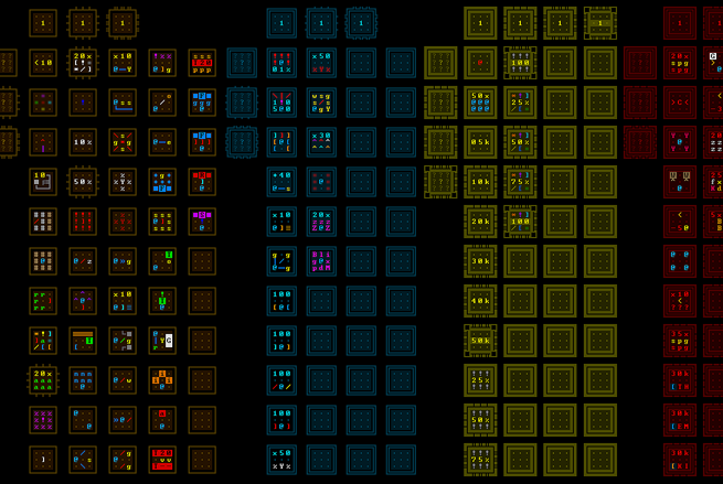 655x439 Preliminary Ascii Icon Work For Cogmind's Achievements Cogmind