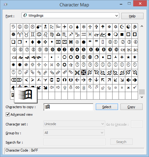 490x517 Windows Ascii Characterhtml Entityunicode