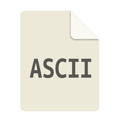 512x512 Application, Ascii Icon Free Of Super Flat Remix Mimetypes