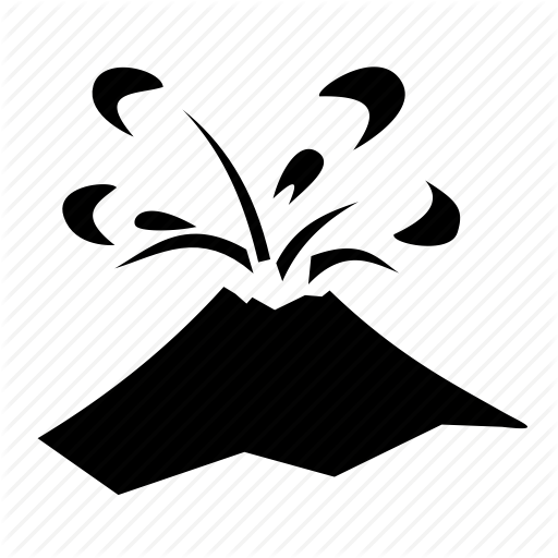 512x512 Ash, Eruption, Explosion, Lava, Magma, Rocks, Volcano Icon