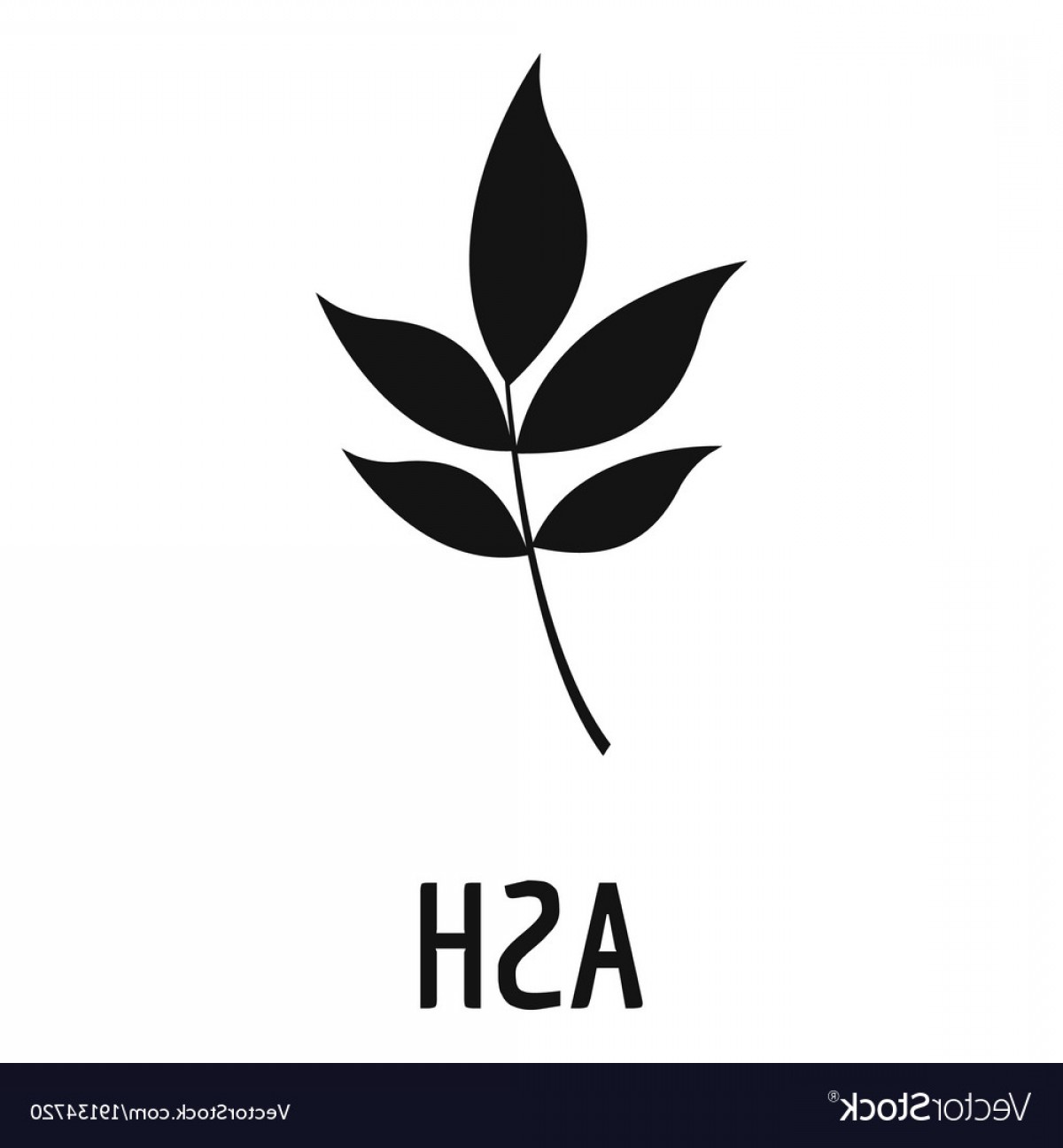 1200x1296 Ash Leaf Icon Simple Black Style Vector Handandbeak