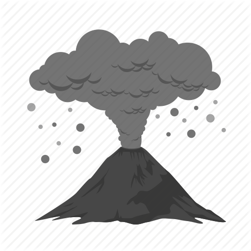 512x512 Ash, Ash Cloud, Clouds, Disaster, Pollution, Smoke, Volcanic Icon