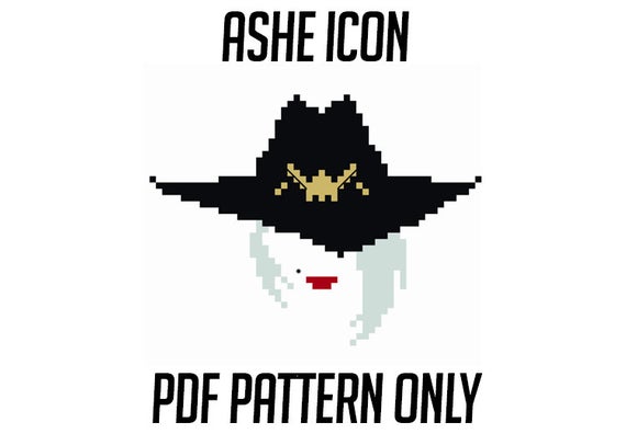 570x406 Overwatch Inspired Ashe Icon Pdf Pattern Only Etsy