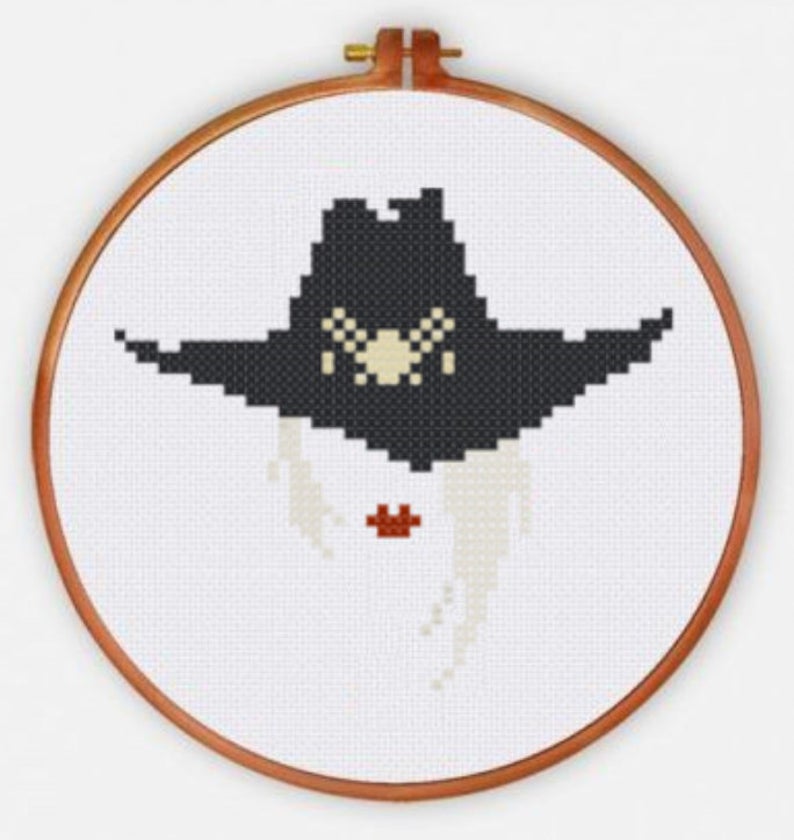 794x840 Pdf Pattern Ashe Icon Overwatch Cross Stitch Etsy