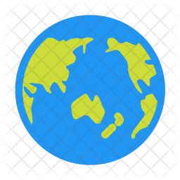 256x256 Asia Icon Of Flat Style