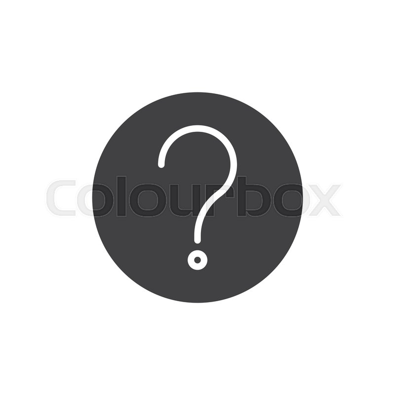800x800 Question Mark Vector Icon Filled Flat Stock Vector Colourbox