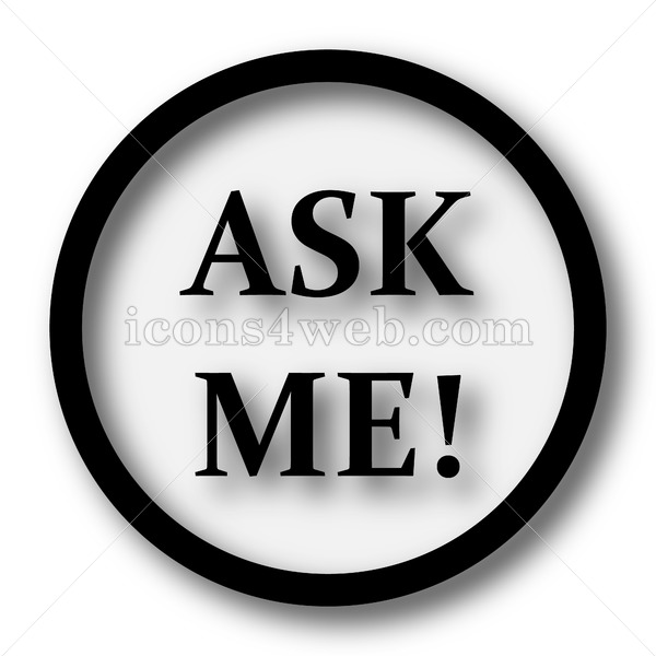 600x600 Ask Me Simple Icon Ask Me Simple Button