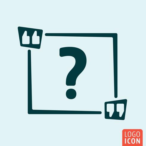 490x490 Quote Square Icon Quotes With Ask Sign