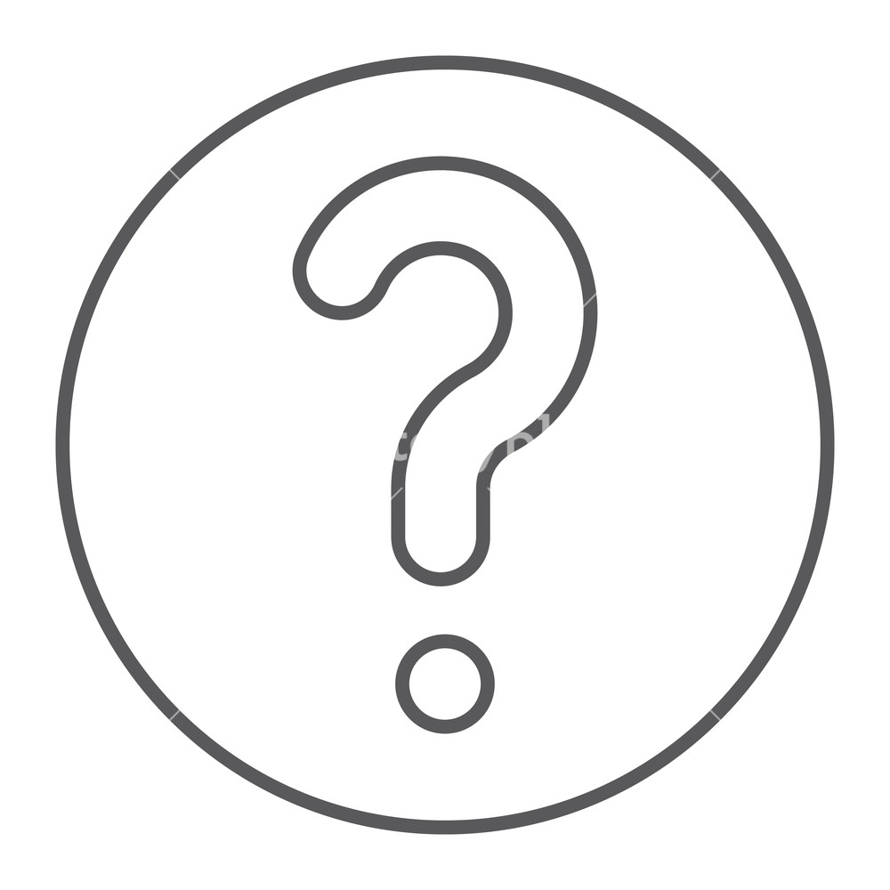 1000x1000 Faq Thin Line Icon, Question And Help, Ask Sign, Vector Graphics